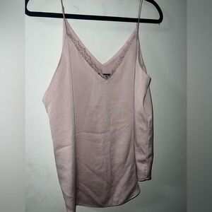 Express Blush Pink Lace Trim Camisole